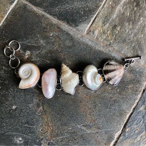 Charles Albert Sterling Silver w/Shells Bracelet